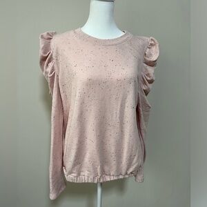 Cherish Puff Sleeve Sweatshirt. Pristine Condition. Size L